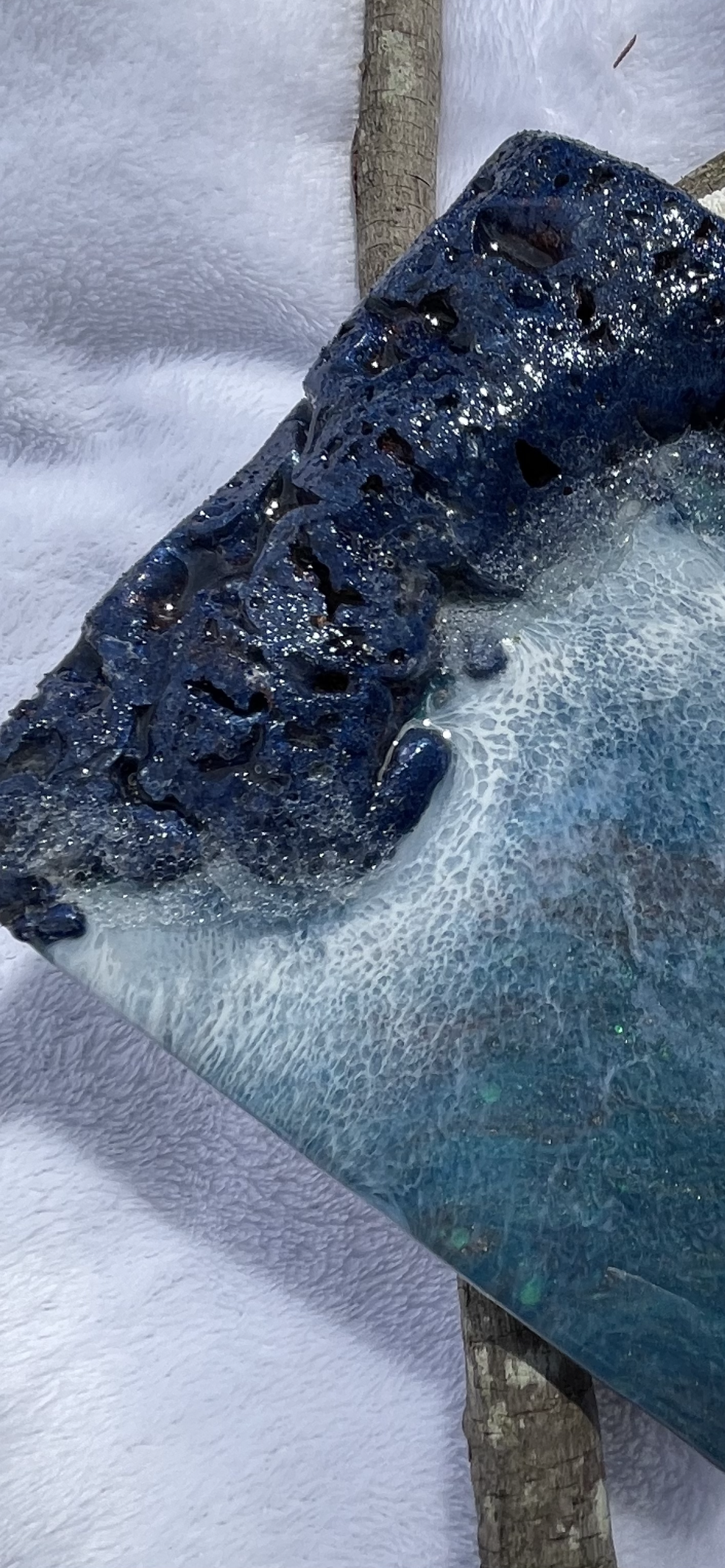 Resin Dirty Pour Seascape wall decor