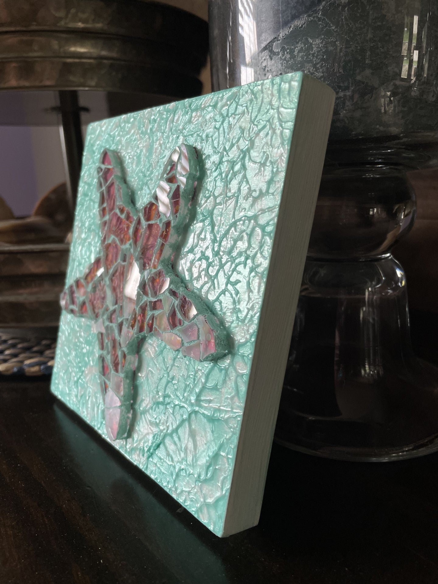 Glass art Sea Star wall decor