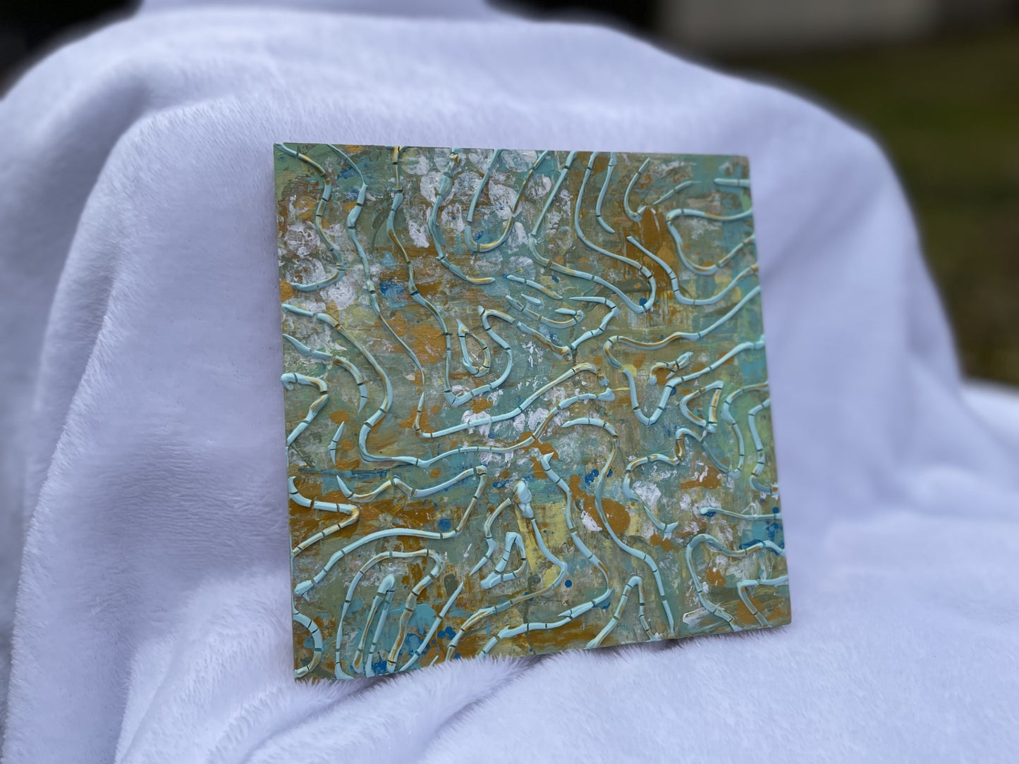 Abstract squiggle wall art| Contemporary Art