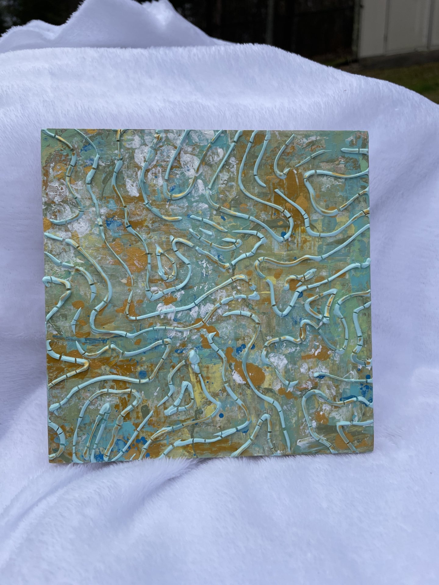Abstract squiggle wall art| Contemporary Art