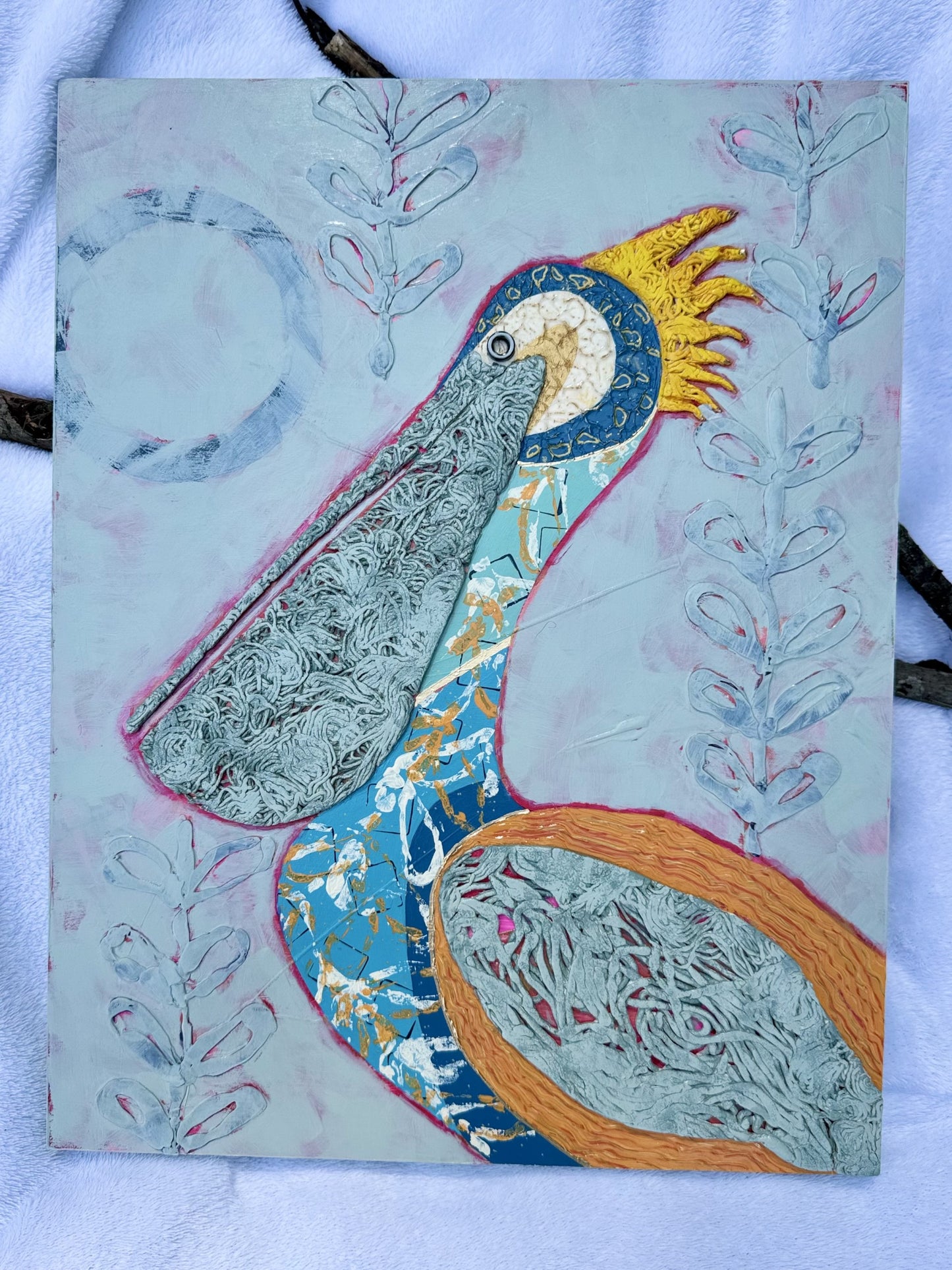Salty Pelican contemporary wall art