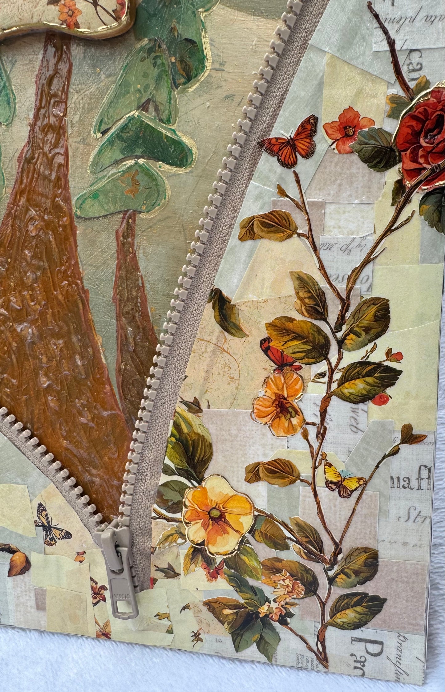 Whimsical 3D Handcrafted Clay Trees Art – Zipper Intervention