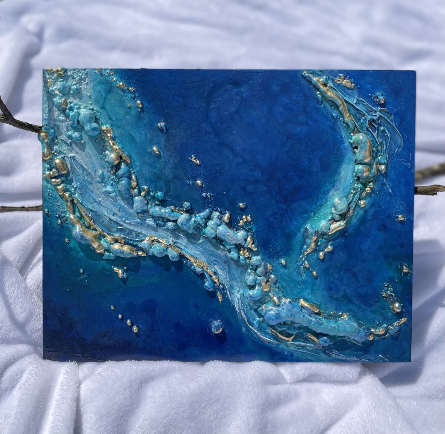 Ocean-inspired abstract home decor