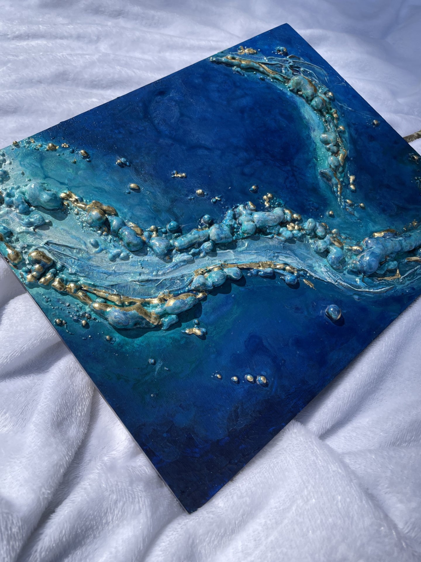 Ocean-inspired abstract home decor