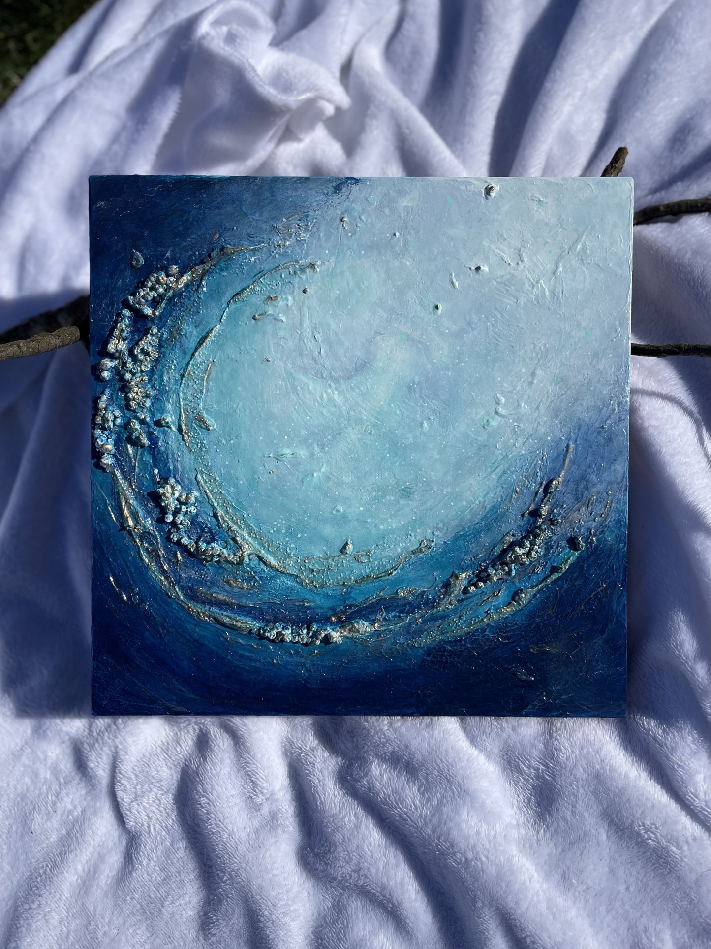 Ocean-inspired abstract home decor