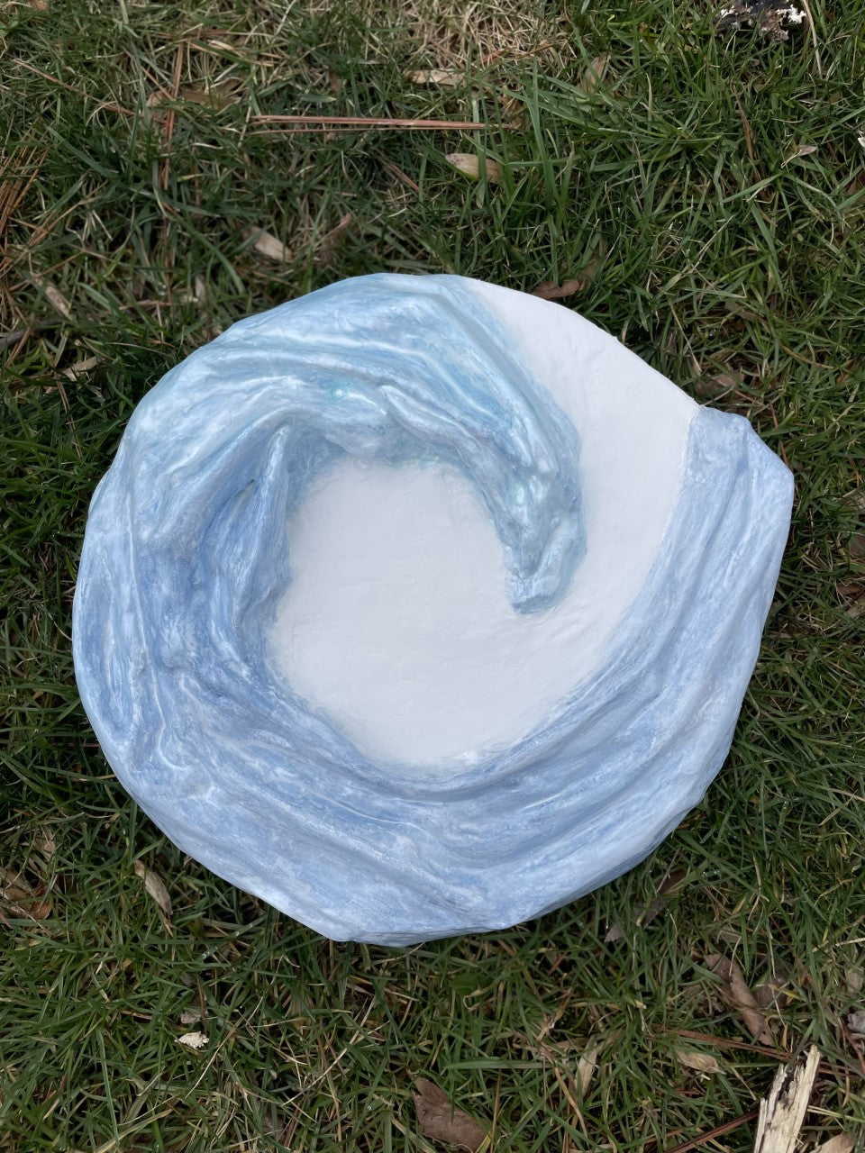 Arctic wave/3D minimalist texture art